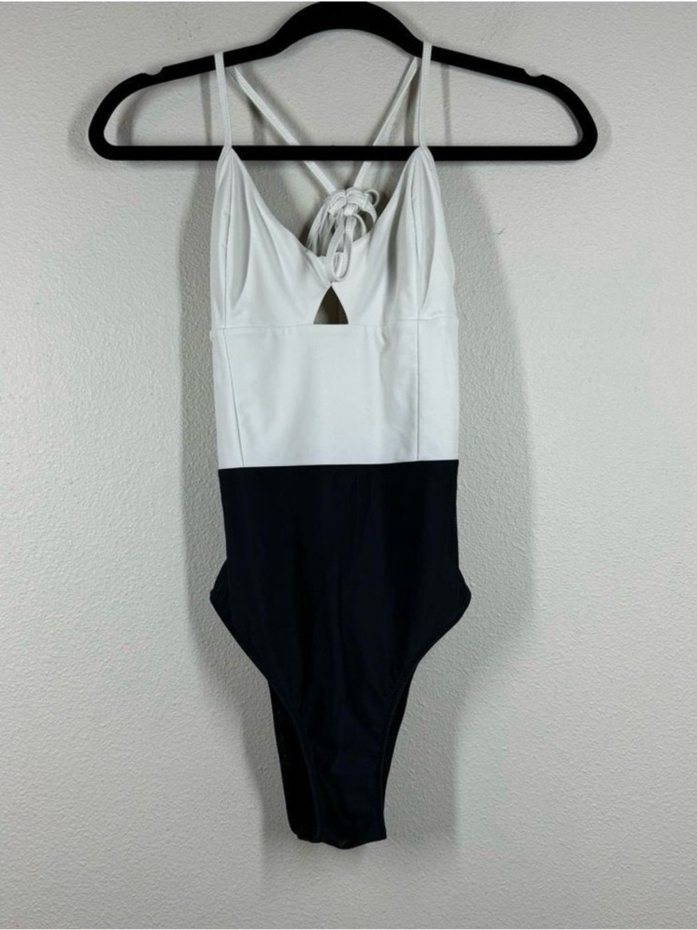 summersalt White and Black One-Piece Swimsuit